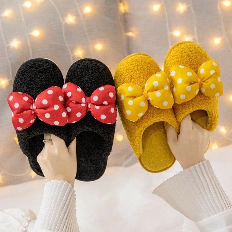 Product Introduction of Sandal rumah bulu wanita bustong boneka dasi 2