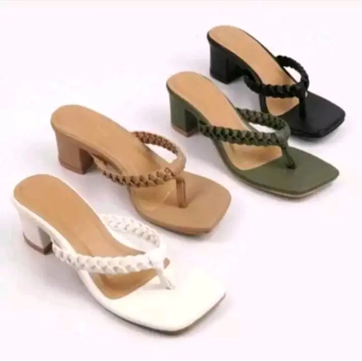 Sandal Wanita Hak Tahu 5cm Jepit Kepang terbaru jepitwanita 4
