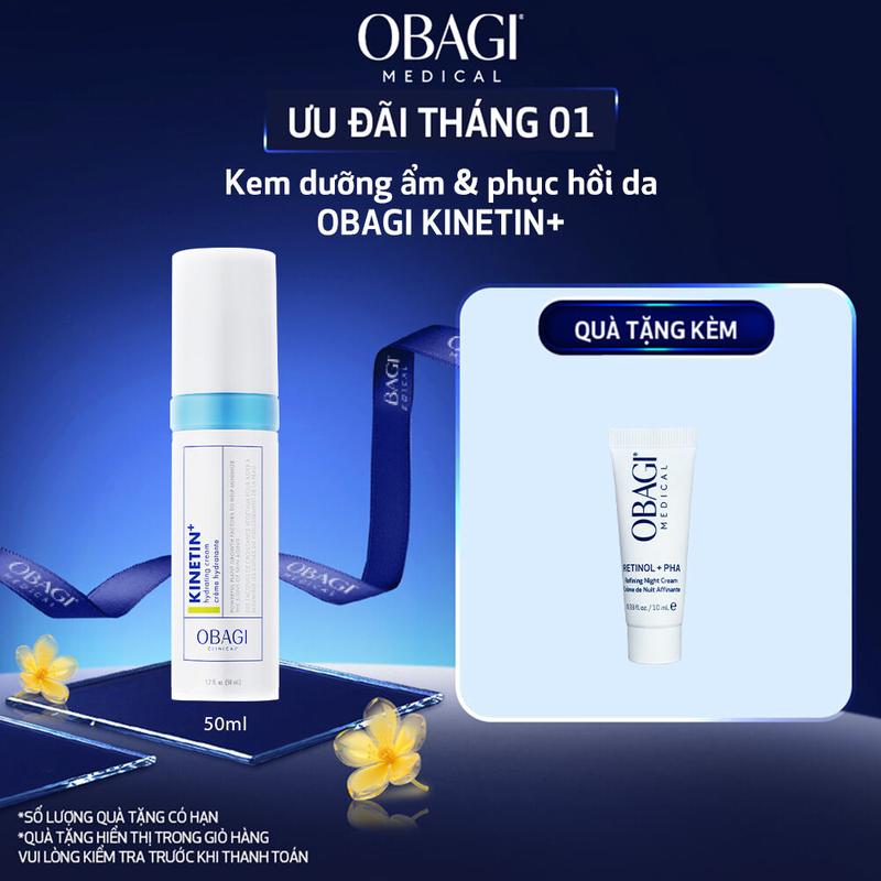  Kem Dưỡng Giúp Làm Dịu Da OBAGI Clinical Kinetin+ Hydrating 50ml l Chăm Sóc Da Skincare Dưỡng Ẩm Da Làm Đẹp Da l Nữ Women 