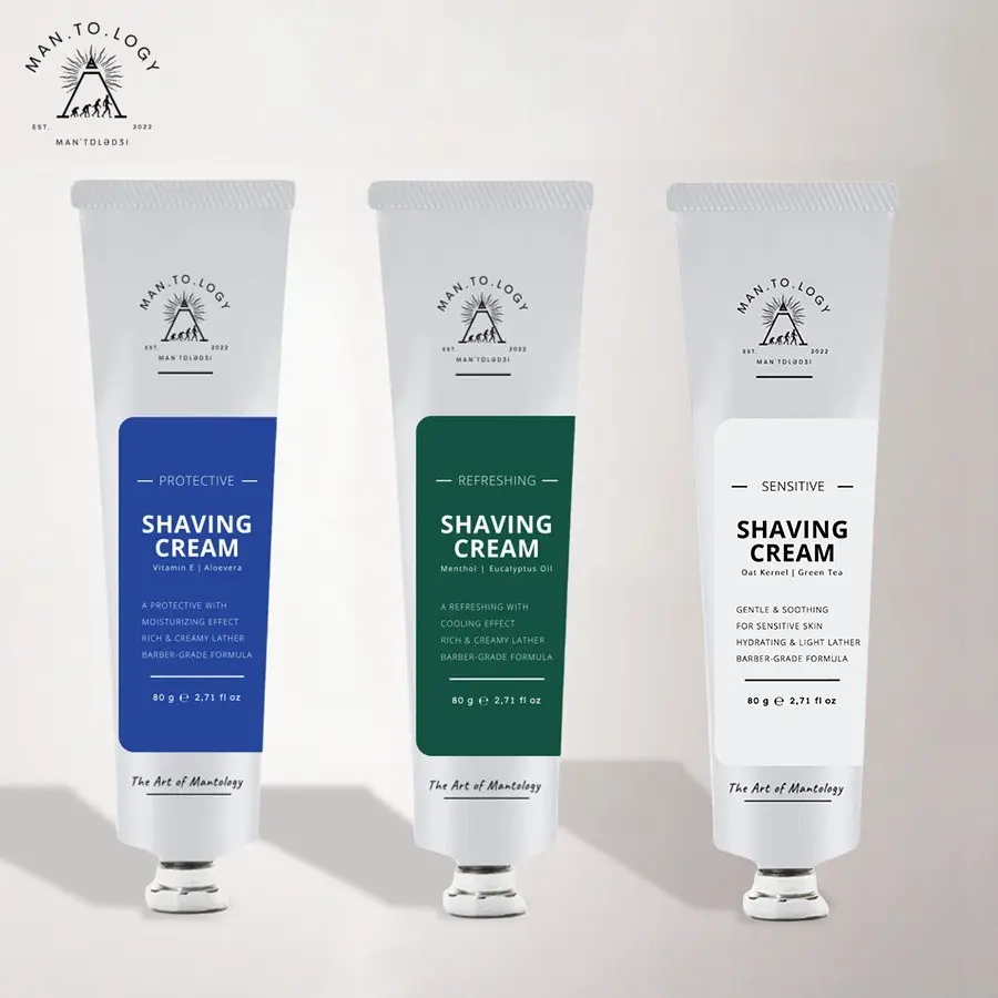 MANTOLOGY Protective / Refreshing / Sensitive Shave Shaving Cream / Krim Cukur