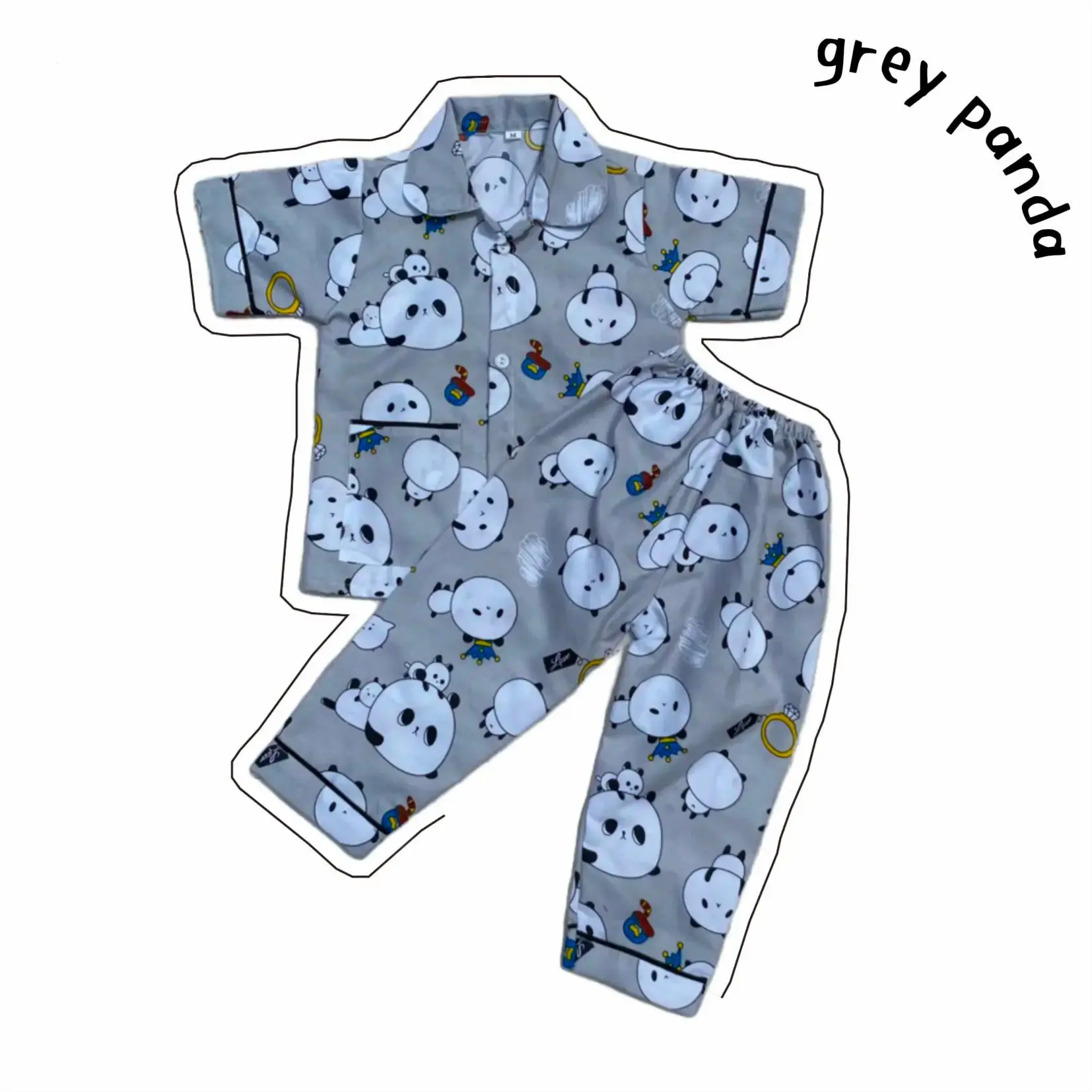 GM - Baju Tidur anak lucu motif terbaru piyama karakter anak tanggung usia 0bulan sampai 4tahun (Unisex) Lengan pendek celana panjang Katun Mikro