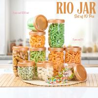 Gambar Cpm paket toples rio jar 10 in 1 (S5 dan M5) toples bening cantik /toples lebaran - rio  s5 dan m5 ungu dari CPM Shop_NEW Kota Tangerang 2 Tokopedia