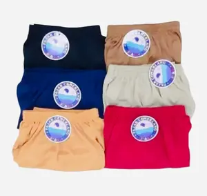 Isi 3/6, short wanita dewasa, cocok untuk dalaman sehari hari, seri warna tua Karet Melar Shorts Celana Santai Pendek Kulot Katun Cewek