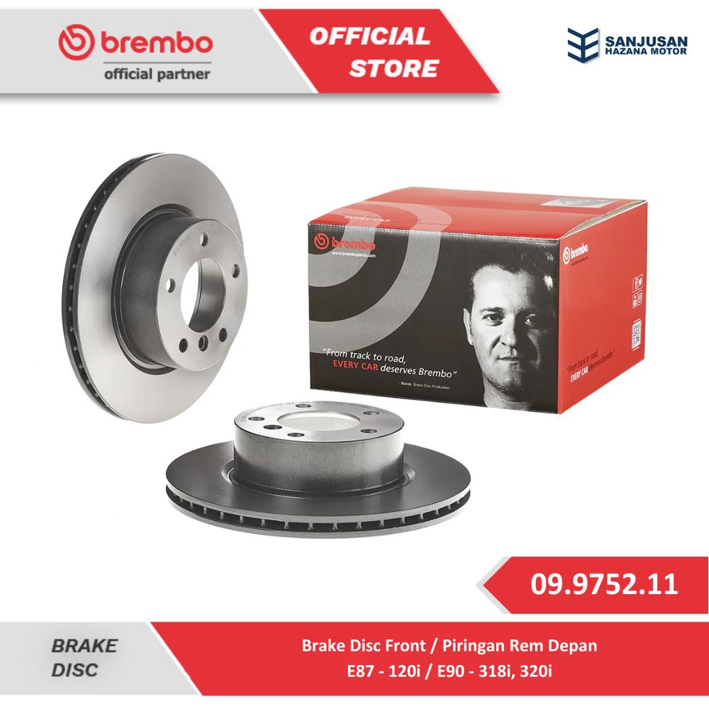 Brake Disc Front / Piringan Rem depan Brembo E87 120i / E90 318i 320i - 09.9752.11