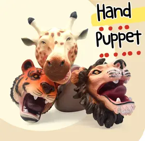 Mainan Boneka Tangan, Hand Puppet Binatang Dinosaurus Hewan Animal Dino Puppet Doll Anak-Anak Mainan Edukasi