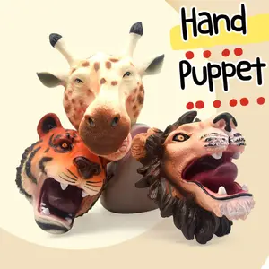 Mainan Boneka Tangan, Hand Puppet Binatang Dinosaurus Hewan Animal Dino Puppet Doll Anak-Anak Mainan Edukasi