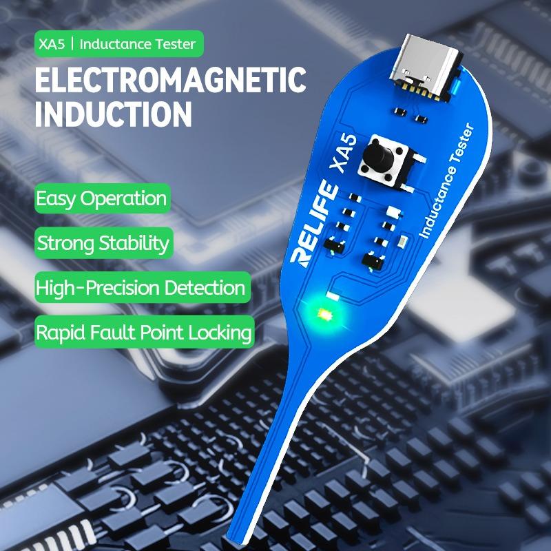 เครื่องทดสอบขดลวดเมนบอร์ด, RELIFE XA5, เครื่องมือตรวจจับเหล็กลวด, สำหรับการซ่อมแซมพีซี, การเหนี่ยวนำ