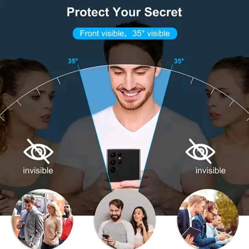 Tempered Glass UV Anti Spy untuk SAMSUNG S22 ULTRA/S23 ULTRA/S24 ULTRA - Pelindung Layar Lengkung SAMSUNG S22 ULTRA/S23 ULTRA/S24 ULTRA - Protector Privasi Smartphone Privacy 6
