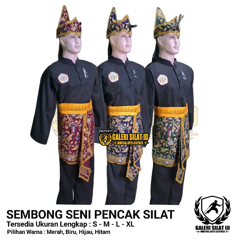 Sembong Pencak Silat - Kain Seni Pencak Silat - Dodot Silat IPSI - Atribut Seni Silat - Aksesories Seni Silat Batik Prada - Jarik Prada 0