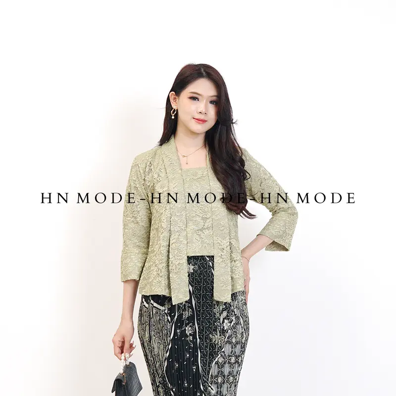 HN MODE - Atasan kebaya kutubaru pendek / kebaya kartini / kebaya pesta 2