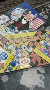 Product Review of Compendium Of 4 In 1 Multiplayer Board Games [Snake & Ladder/Draughts/Aeroplane/Sport] - 4 Famous Games In 1 Set from A**9 0