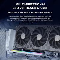 Gambar Lian Li Multi-Direction Vertical GPU Card Holder Kit - Premium Gen 5 Riser Cable PCI-e 5.0 x16 Compatible with PCie 4.0 - VG4-5-V4X (200mm) - Black Edition  dari Duta Mandiri Infokom Kota Administrasi Jakarta Pusat 3 Tokopedia