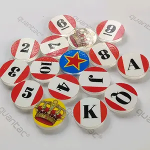 1 set koin / biji karambol diameter 3 CM