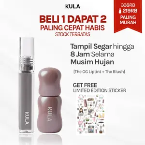 KULA - BELI 1 DAPAT 2 PALING CEPAT HABIS - The OG Liptint & The Blush | Liptint Untuk Bibir Kering dan Gelap Liptint Glossy Dewy Finish Blush On Tampil Segar Liquid Blush Cream Blush On Mudah Diratakan