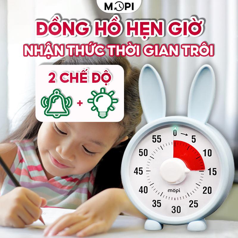 Đồng hồ Pomodoro đếm ngược, mopi timer MP038 bấm giờ học tập, quản lý thời gian trẻ em, đồng hồ hẹn giờ mini đa năng