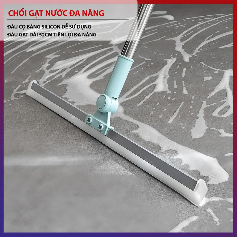 Cây Gạt Nước Sàn Nhà DLS Chổi Gạt Nước Đầu Gạt Bằng Silicone Dẻo Dễ Dàng Vệ Sinh Tiện Lợi Chắc Chắn Có Thể Điều Chỉnh Kích Thước Cán Làm Sạch 