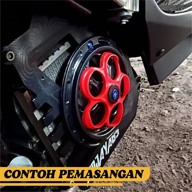 COVER SPINER SPINNER PUTAR KIPAS universal PNP MATIC SEMUA VESPA LX LXV S SPRINT PRIMAVERA GTS 3V SCOOPY BEAT NOUVO MIO dll  ENGINE COVER PELINDUNG KIPAS RADIATOR MATIK COVER MESIN KIPAS SPINNER MATIC bahan platik ABS 2