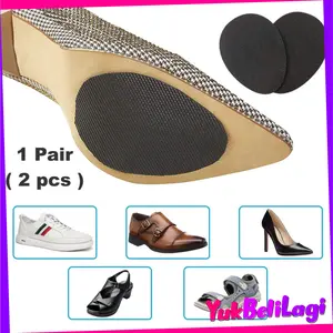 COD (YBL) Outsole Anti Slip Licin Insole Sepatu Hak Tinggi High Heels Sandal Bantalan Protector Rubber Pads Shoe Karet Wanita (BELI LOKAL)