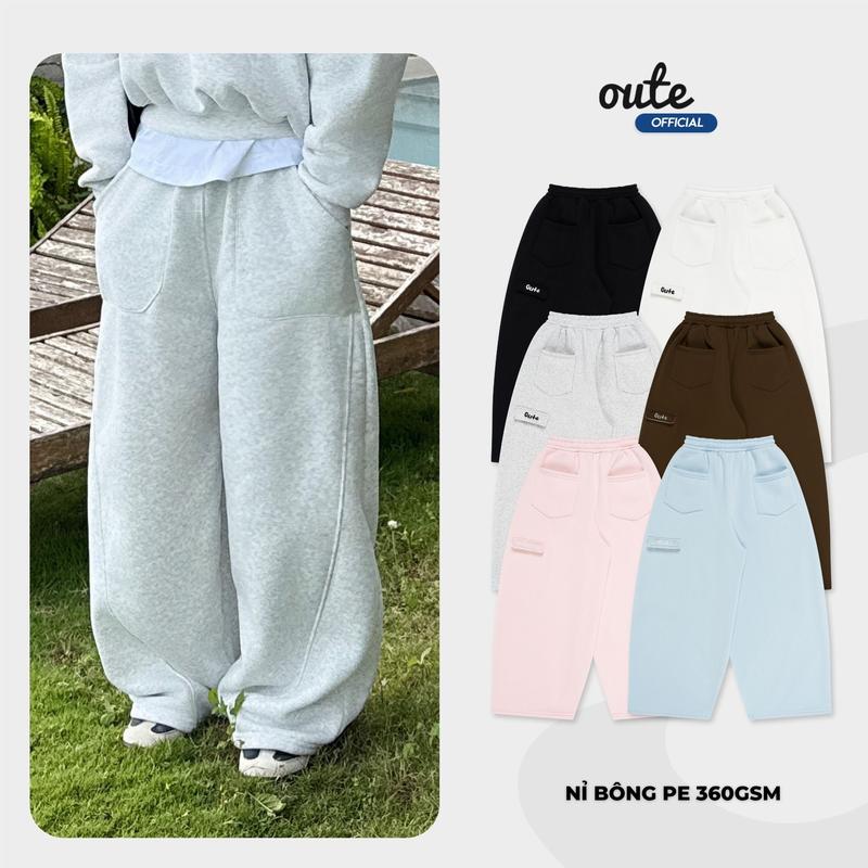COLLECTION TẾT Quần Nỉ Dài Ống Rộng Classic Wide Local Brand Unisex Nam Nữ