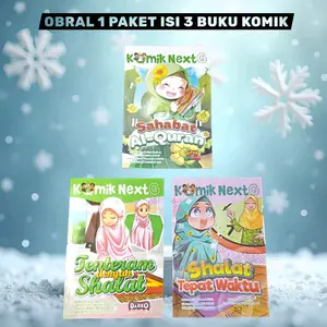 OBRAL 1 PAKET ISI 3 PCS BUKU KOMIK CERITA ANAK / KOMIK NEXT-G / KOMIK KKPK / BELAJAR MANDIRI / SAHABAT AL-QURAN / TENTERAM DENGAN SHALAT / SHALAT TEPAT WAKTU / KOMIK BESTSELLER