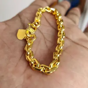 Gelang Tangan Nuri MEDAN Gold Lapis Emas 24K Perhiasan Wanita Cantik [0111]
