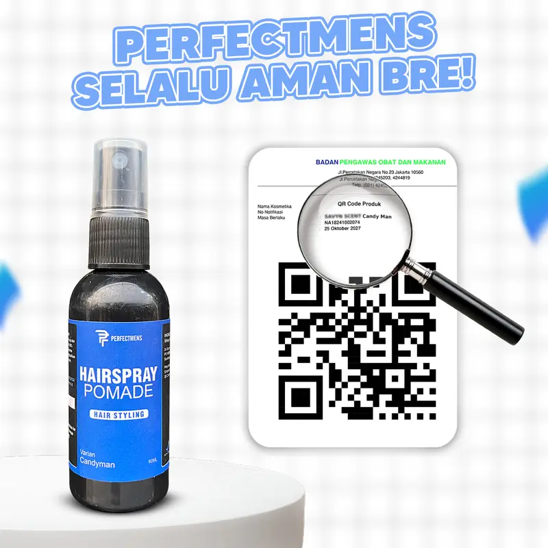 PAKET POMADE CAIR ALL VARIAN 4 AROMA BUNDLING PERFECTMENS HAIR SPRAY FREE SISIR dan POUCH EXCLUSIVE KEREN 2