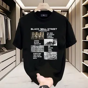 [COD]  Kaos Pria Fashion Retro Barat Desain Eksklusif Katun Premium Oversize Bernafas Gaya Modern crew neck