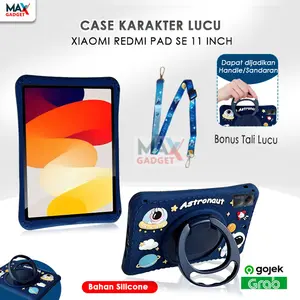 Case Anak For Xiaomi Redmi Pad SE 2023 11 in Softcase Silikon Anak Case Casing Cover Free Tali Selempang Kesing tablet karakter maxgadget
