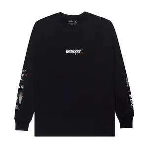 Morsky Longsleeve / Kaos lengan panjang Pria & Wanita ( UNISEX ) SILENT 24s I Hitam