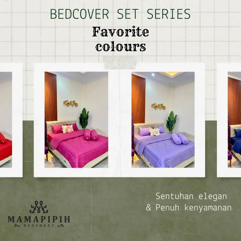 Bedcover Set Sprei Tinggi 20cm Embose Seprei Hotel Single Queen King Size Dan Superking Adem Lembut Satu Set Sarung Bantal dan  Guling Kain Katun Disperse Bisa Dicuci Bebas 3