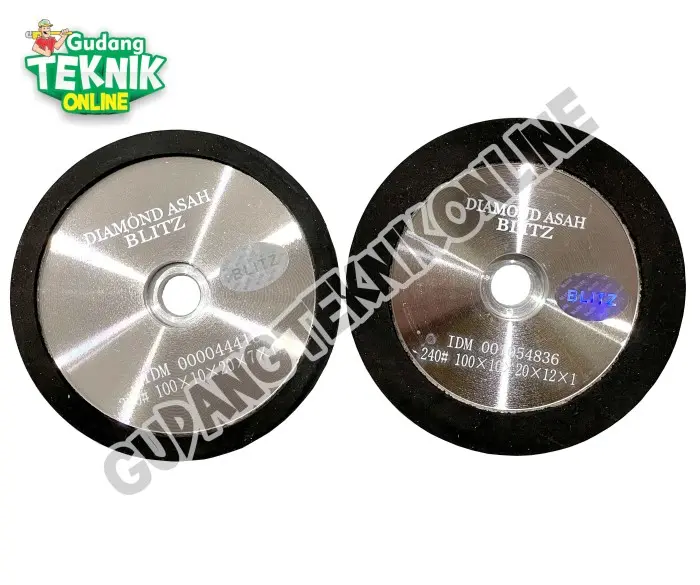 BLITZ 100mm Diamond Wheel Asah 4" Grit 240 Batu Gerinda Asah 4 inch