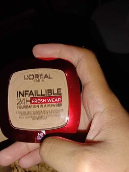 Product Review of L'Oréal Paris Infallible 24h Fresh Wear Powder Foundation 140 Golden Beige from Z**e 0