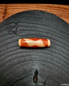 Batu Akik Dzi Red 5 Mata Petir Blessed Tibet Confidence Stone 39mm E2540