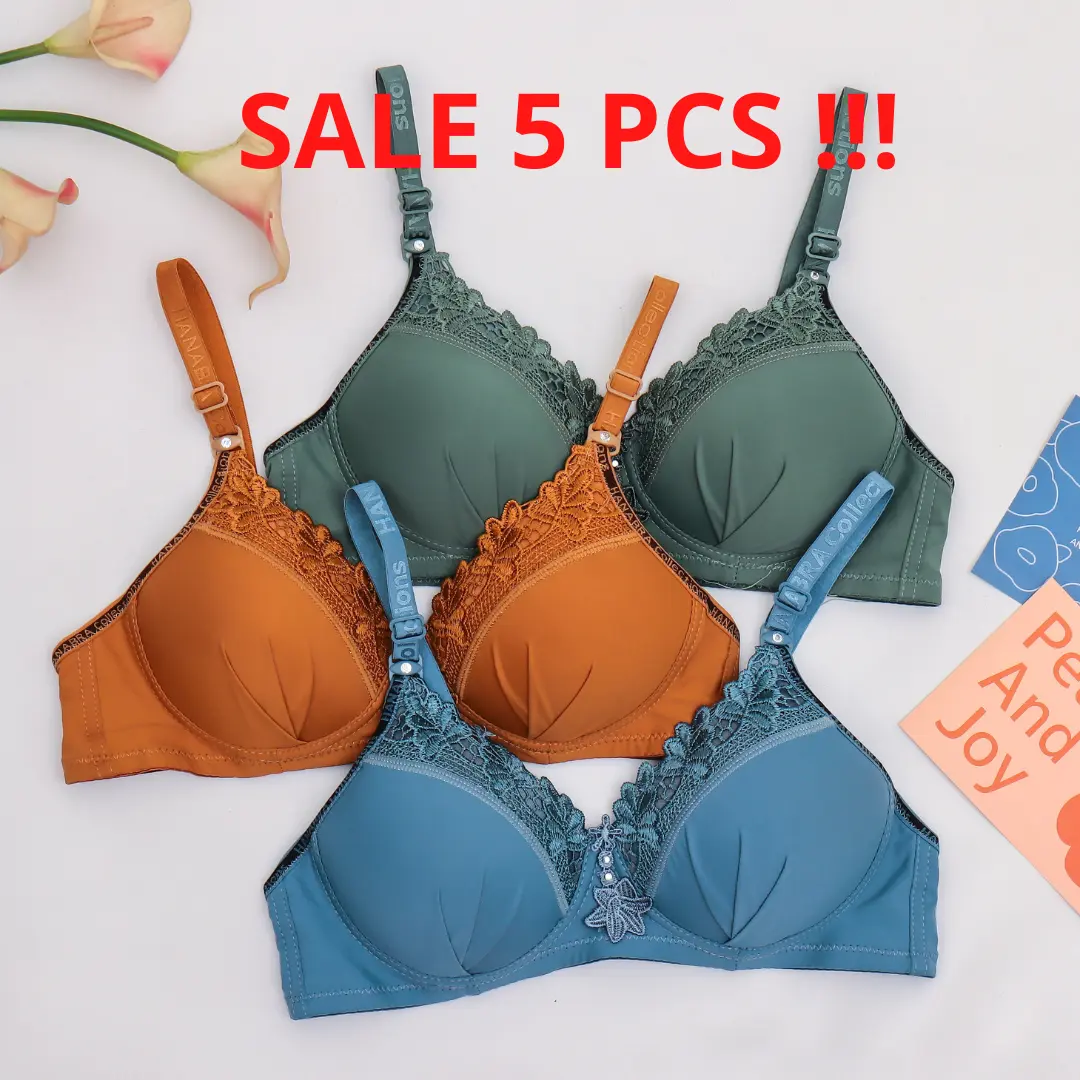 (5 PCS) bra full seamless brukat Jesslyns 605 CUP A