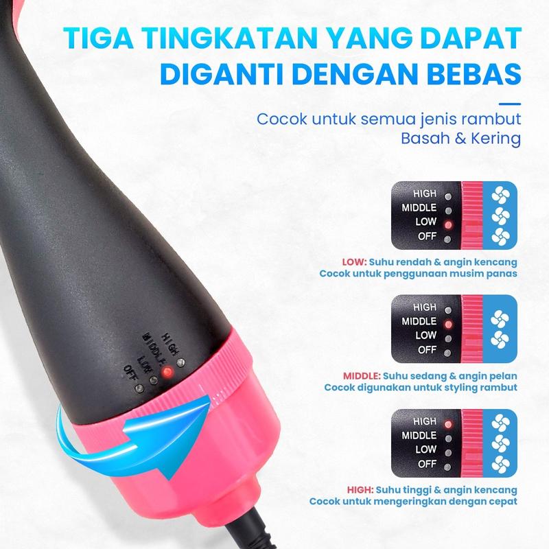 Sisir One Step Brush Hairdryer And Styler (Sisir Pengering, Pelurus & Curly Rambut Elektrik 4in1) 1