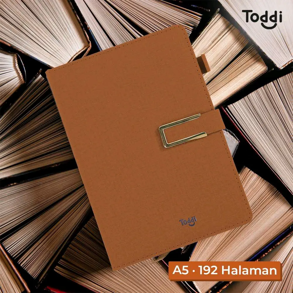 JSK25 Notebook Buku Catatan Harian 3 Varian Warna Diary cover Kulit A5 Kertas