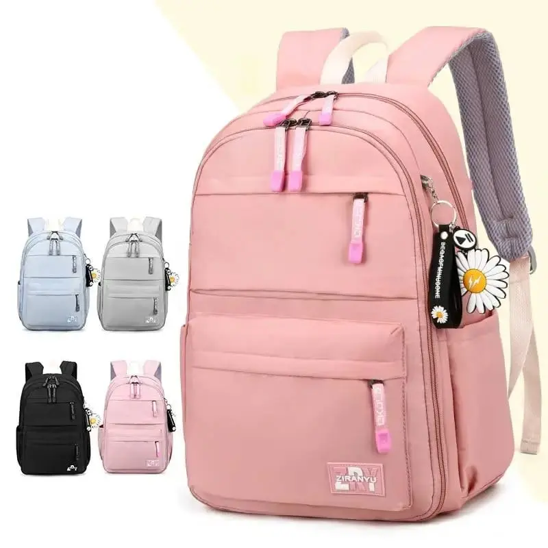 Tas Ransel Sekolah Anak Perempuan Gaya Kulkas Tas Punggung Anak Polos Tas Sekolah Anak Cewek SD Terbaru Fashion 3