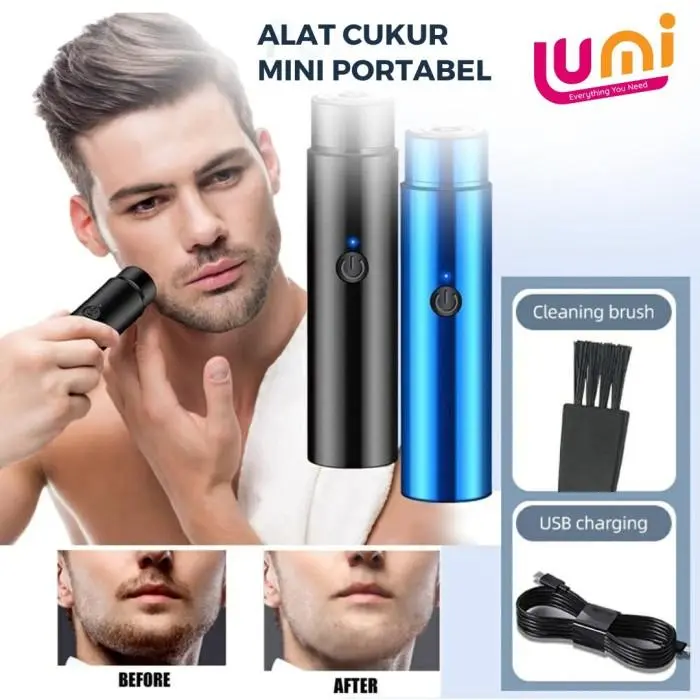 Alat Cukur Kumis Jenggot Pencukur Elektrik Mini Portable Viral Murah 0