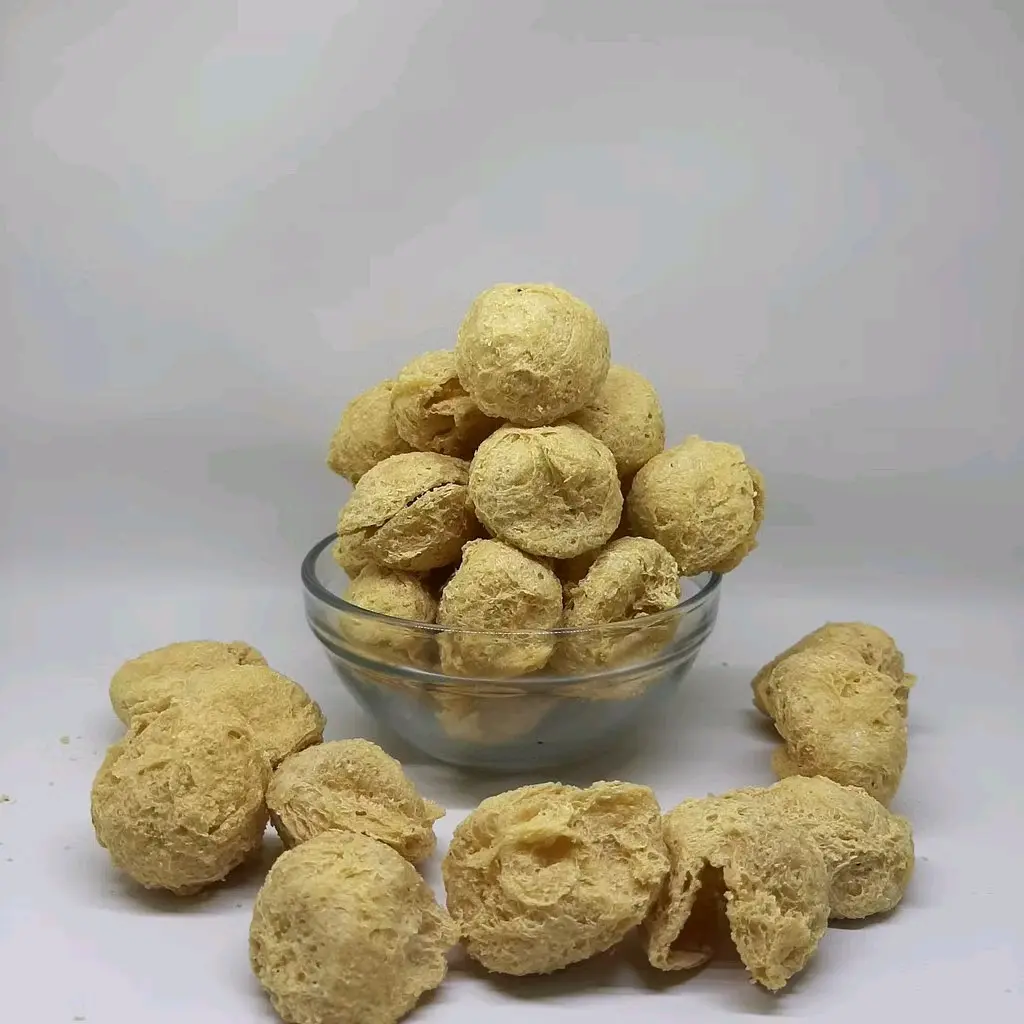 Keripik Kulit Tahu Renyah Gurih Asin Kemasan 500g - Snack Makanan Ringan - Food Cemilan