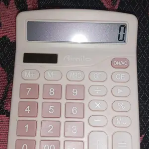 [READY] Aimilo Kalkulator Digital 12-Bit Dual Energi Baterai dan Energi Surya Caclulator Check Double Power Plastik