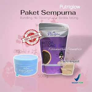 Putriglow Bundling Hbdosting+Lulur BL By MentariArifin free 2bngks Biput