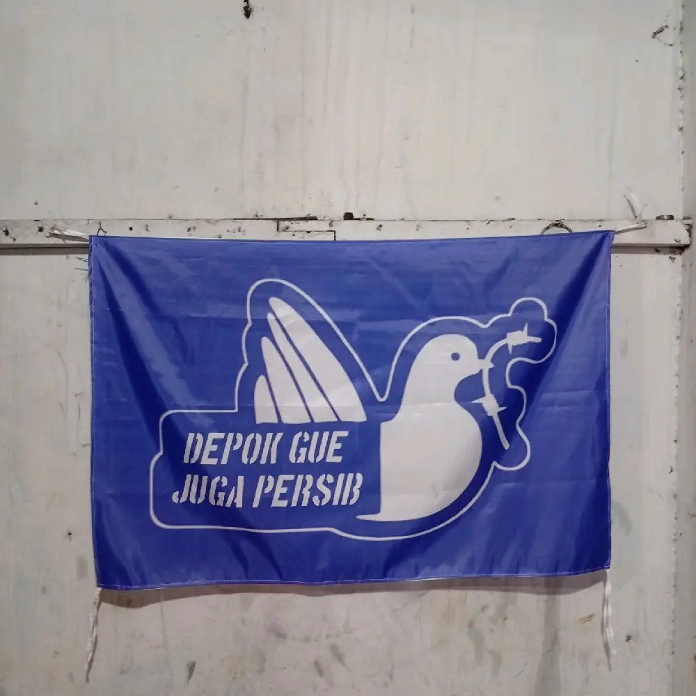 CETAK BENDERA PERSIB BEBAS DESIGN SUKA SUKA