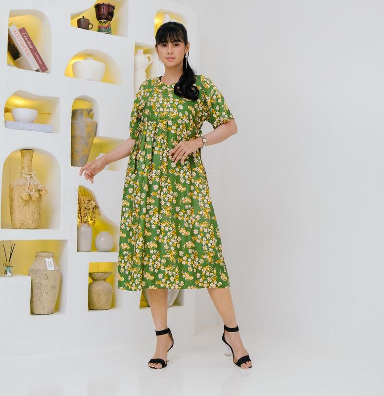 Daster Cibi Rayon Lembut Busui Friendly Nyaman Bermotif 1