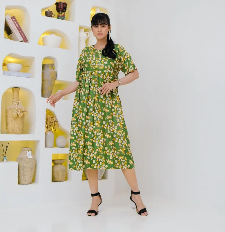 Daster Cibi Rayon Lembut Busui Friendly Nyaman Bermotif 1