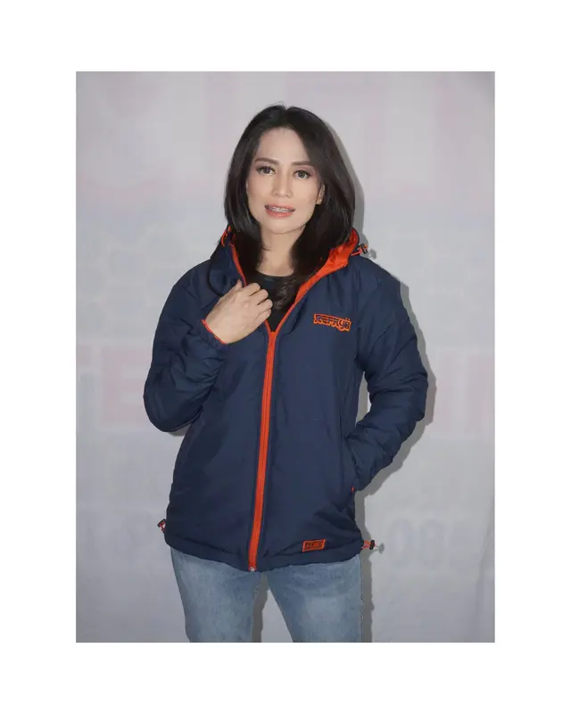 Jaket Winter REFAYO Pria Wanita Outdoor Waterproof Windproof - Navy Sport 0