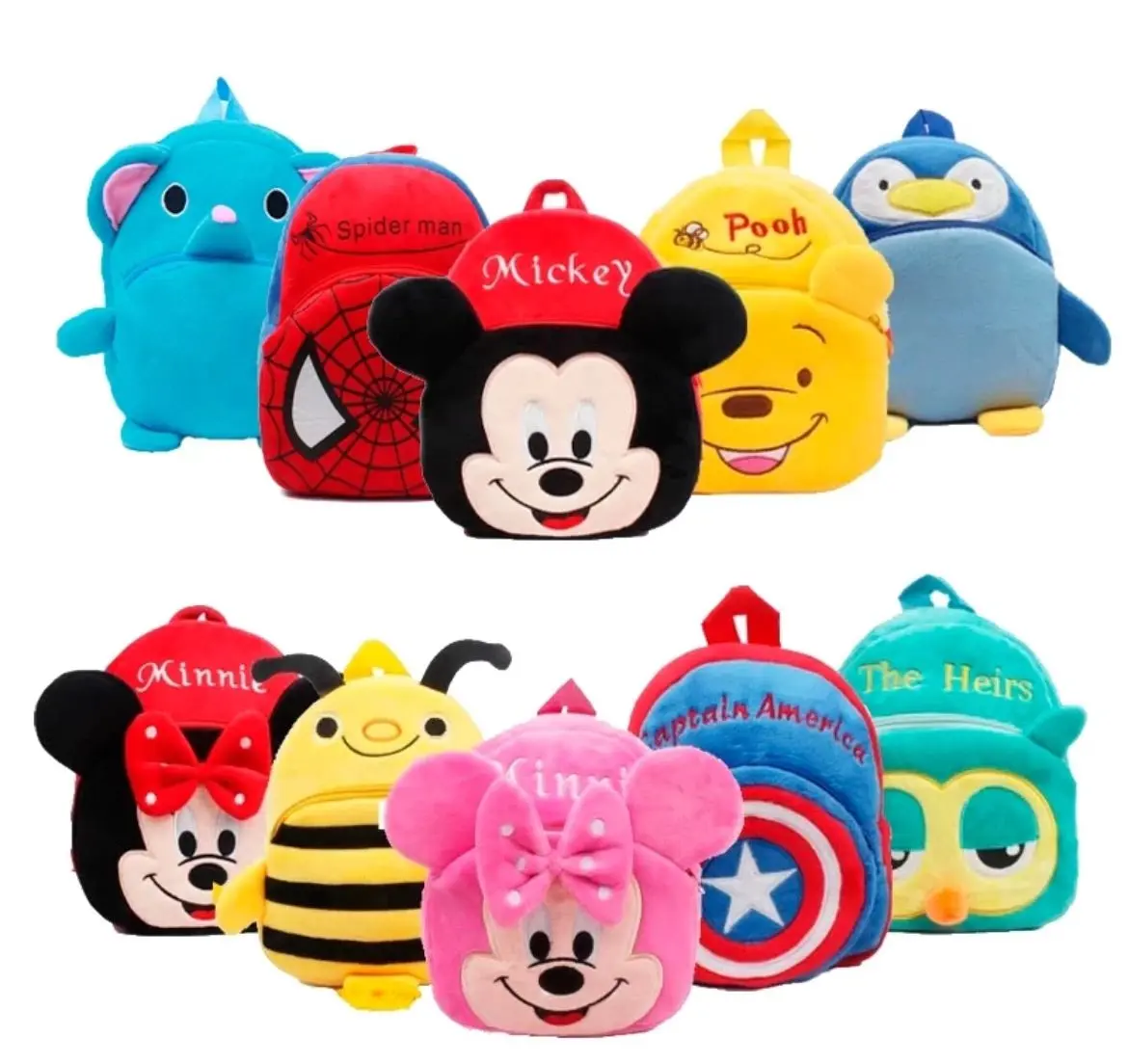 Tas Ransel anak karakter tas balita lucu anak perempuan laki laki / Tas karakter boneka NR-02