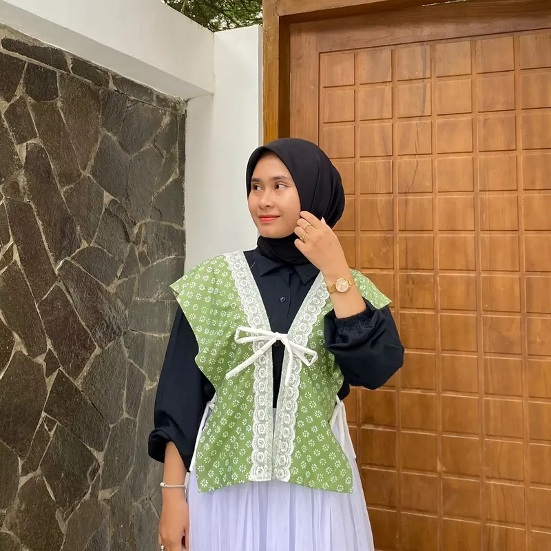 Mona vest | vest batik Bunga 5