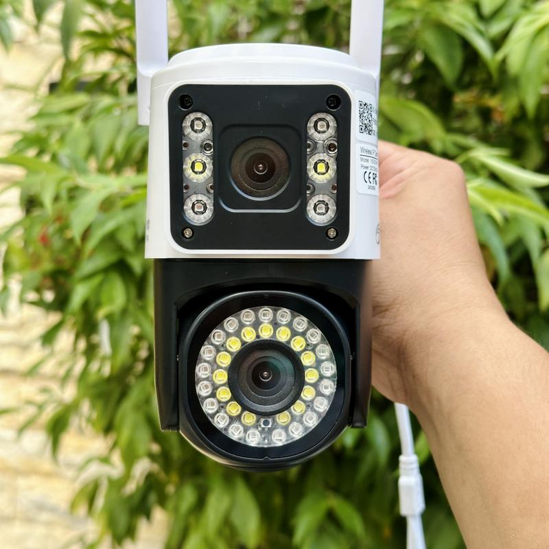 Camera YOOSEE 2 Mắt Mới Nhất 2025  PRO 15.0MPX Xoay 360 Độ- Xem 2 Vị Trí Khác Nhau Trên 1 Camera- Đàm Thoại 2 Chiều- Báo Động Chống Trộm- Ban Đêm Có Màu- Wifi Không Dây Ngoài Trời
