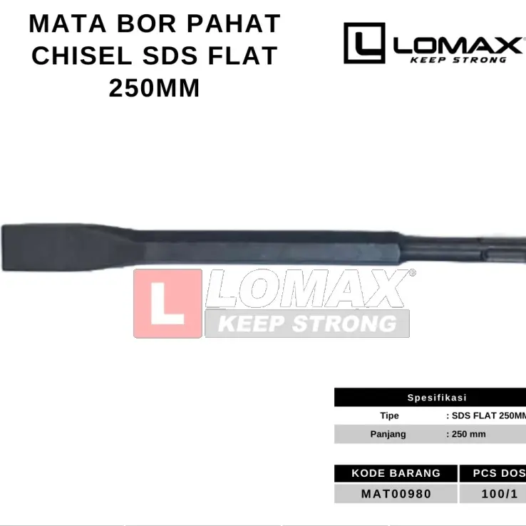 MATA BOR PAHAT CHISEL SDS FLAT 250MM