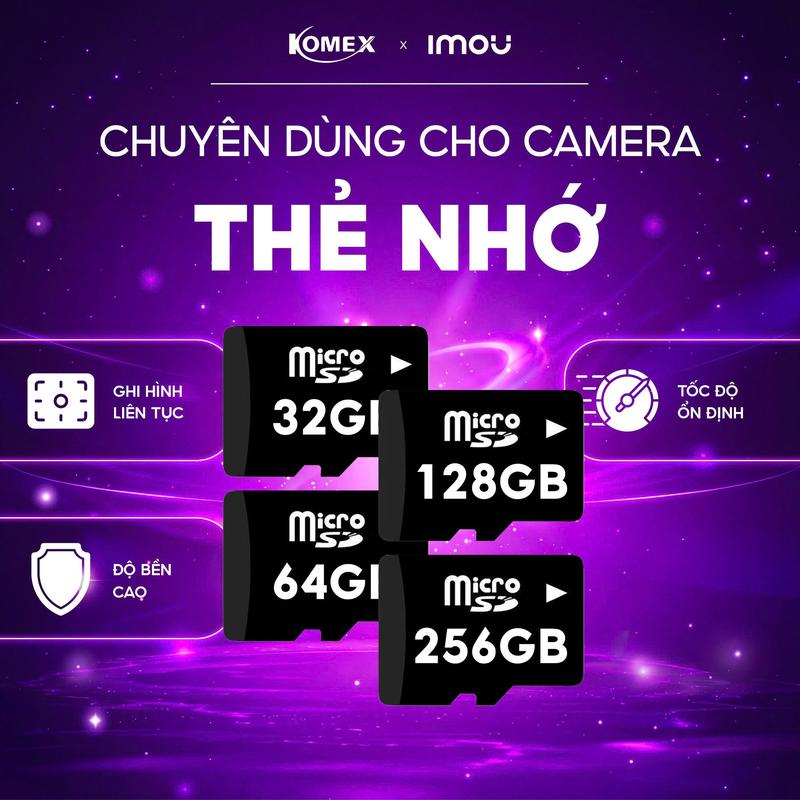 Thẻ nhớ chuyên dùng cho camera, dung lượng 32G/64G/128G/256G - Ezviz Komex Store